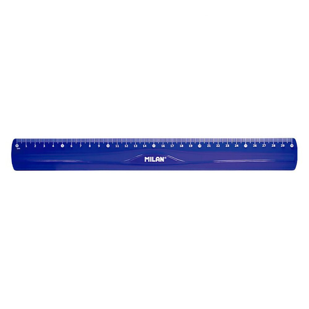Regla flex & resistan azul 30 cm, blister