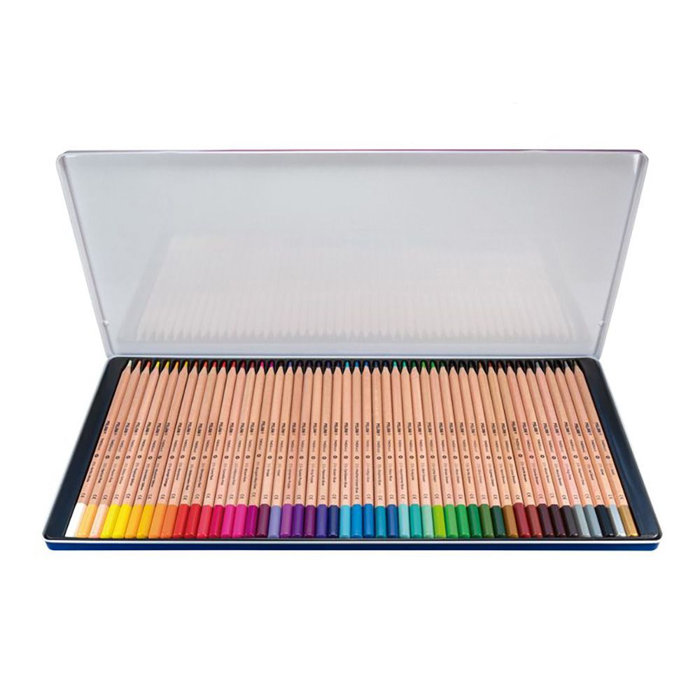 Lápices hexagonales de colores, mina gruesa ø3,5 mm, 48 uds, caja