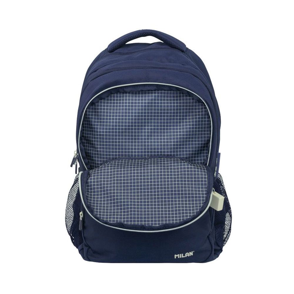 Mochila escolar 4 cremalleras serie 1918 25 l azul marino