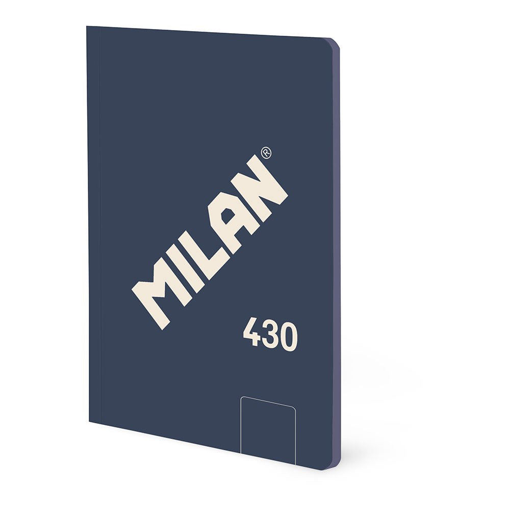 Cuaderno a6, encolado, 48 hojas blancas, serie 430, azul