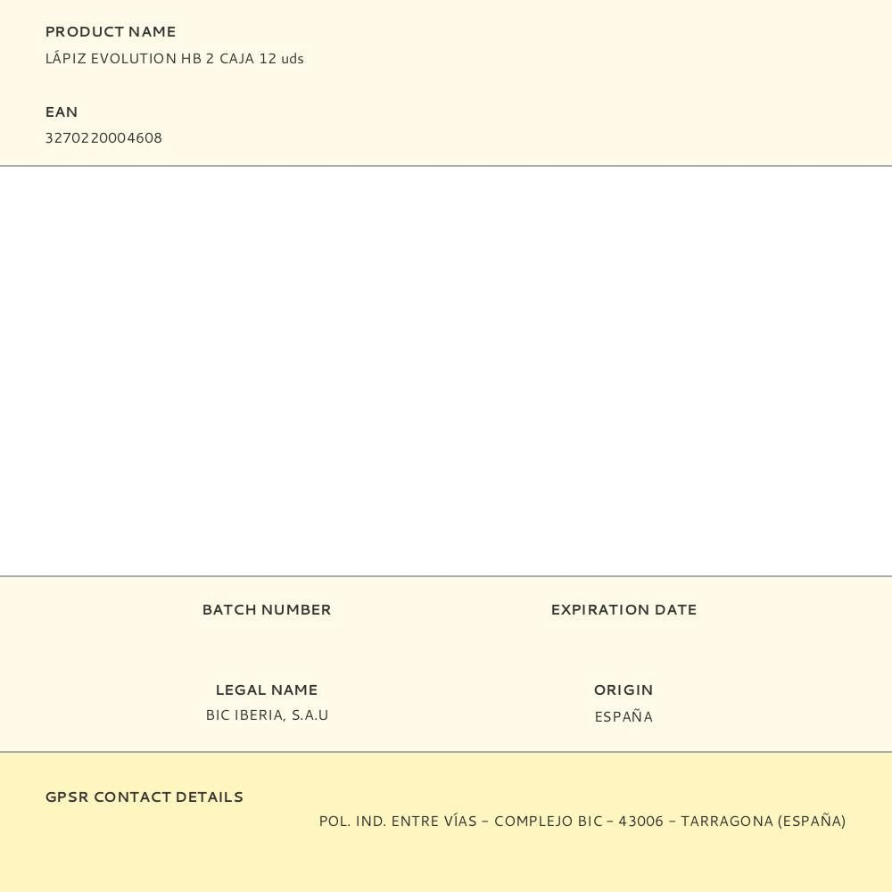 Lápiz evolution hb 2 caja 12 uds