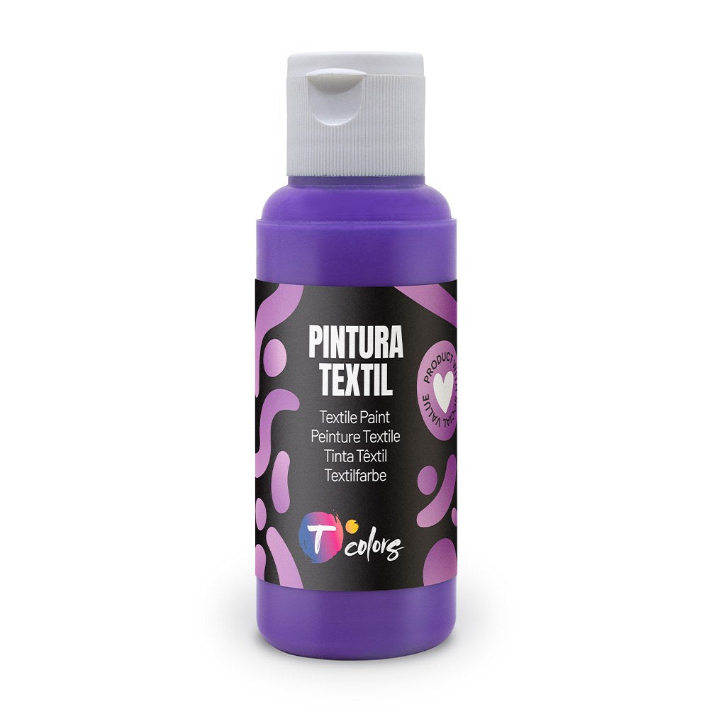 Pintura textil violeta, 80 ml