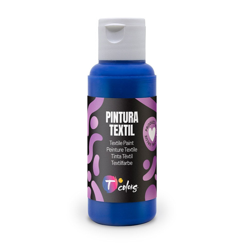 Pintura textil azul ultramar , 80 ml