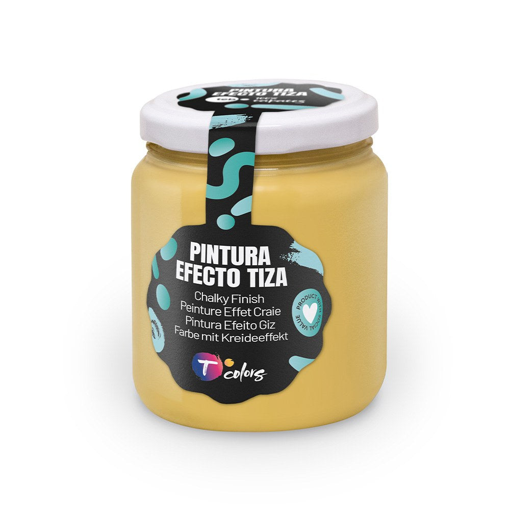 Pintura efecto tiza mostaza, 175 ml