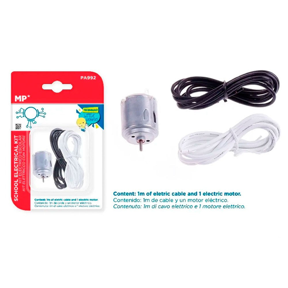 Kit eléctrico para trabajos escolares, motor