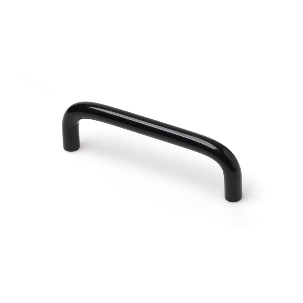 Tirador de mueble tipo asa, modelo 152, de hierro con acabado negro, 96 mm