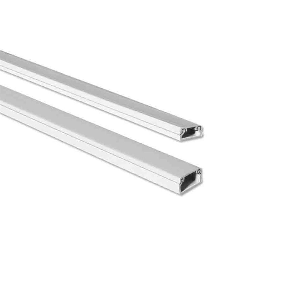 Mini canal adhesiva blanca 2 m 10 x 20 mm (precio por metro)