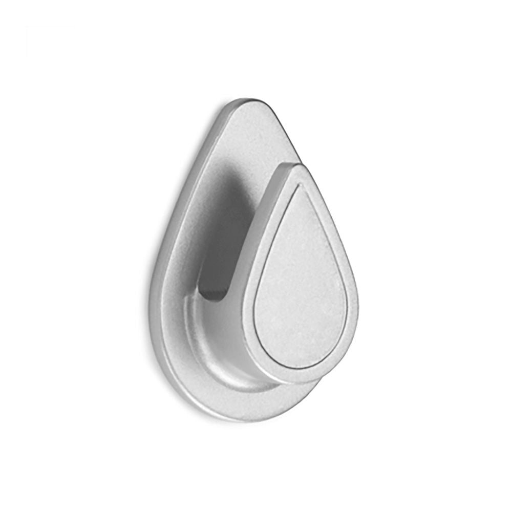 Colgador resistente al agua modelo gota cromo (blister)