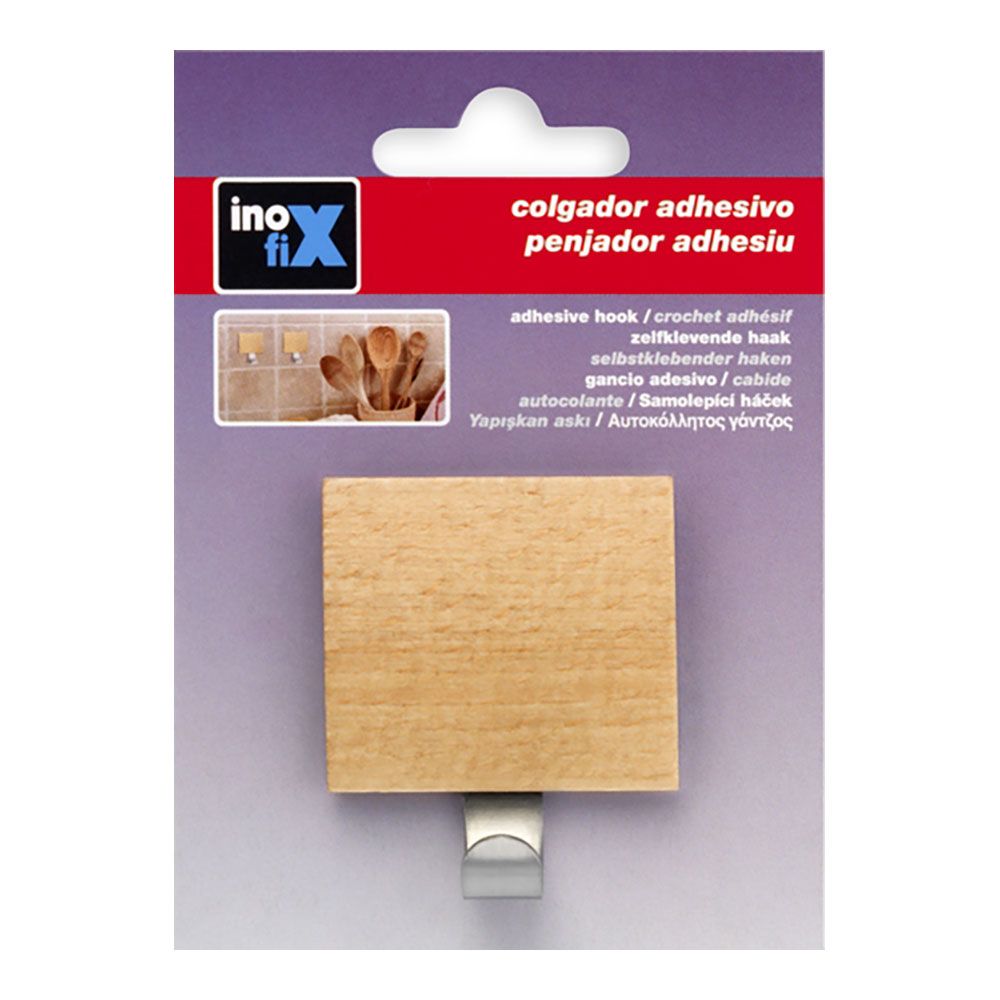 Colgador adhesivo haya (blister)