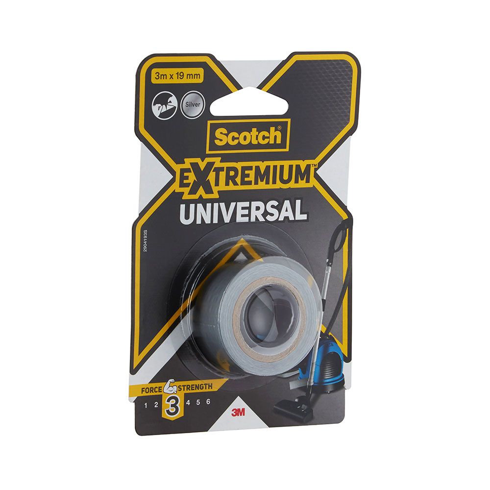 Cinta americana extremium 3, universal, gris 19 mm x 3 m