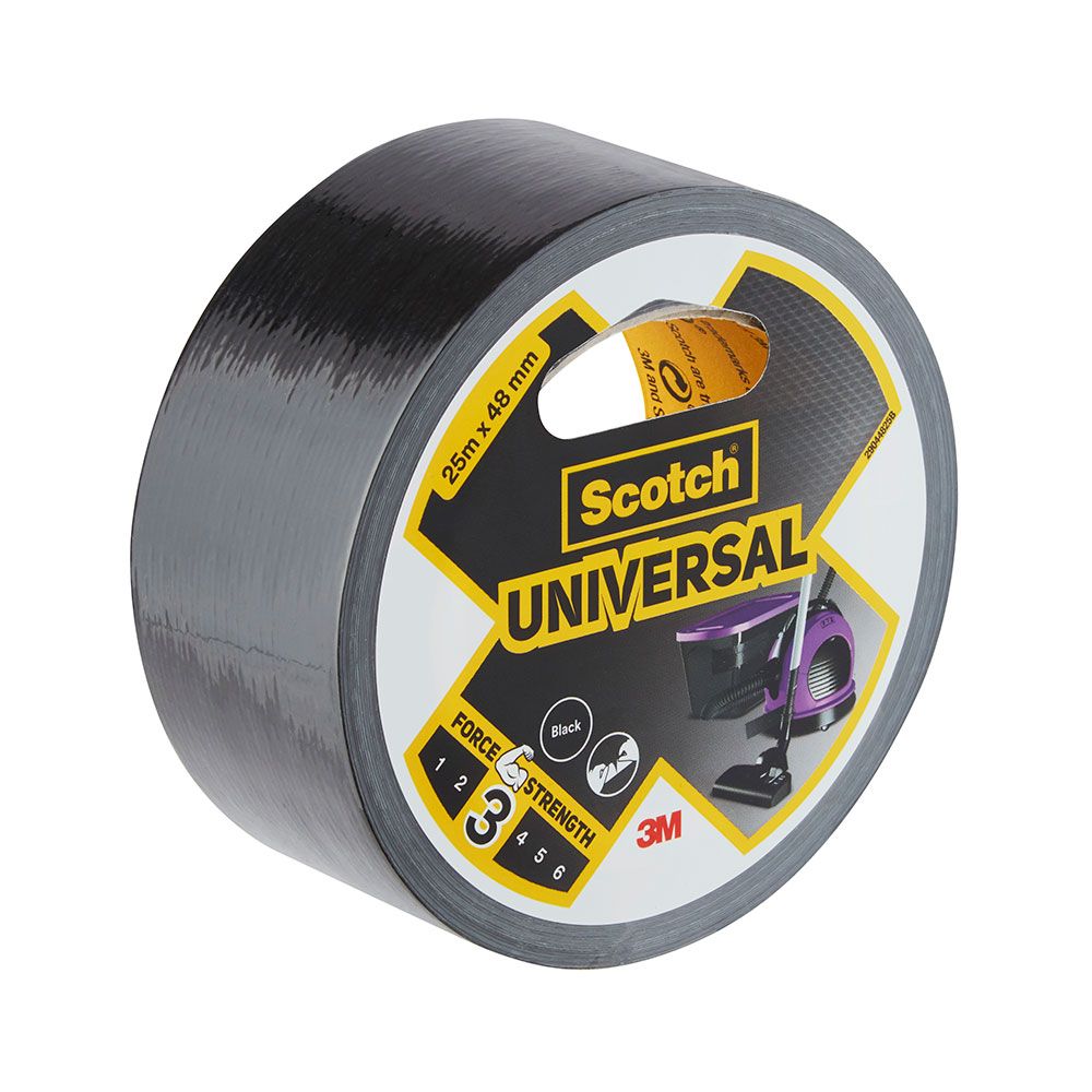 Cinta americana universal 3 - negra 48 mm x 25 m