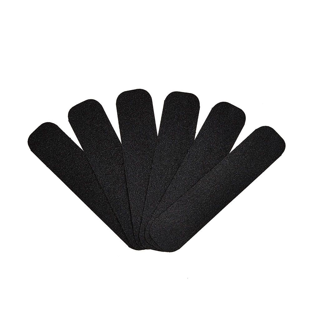 Tiras antideslizante para exterior negra 50 mm x 22,8 cm, 6 uds