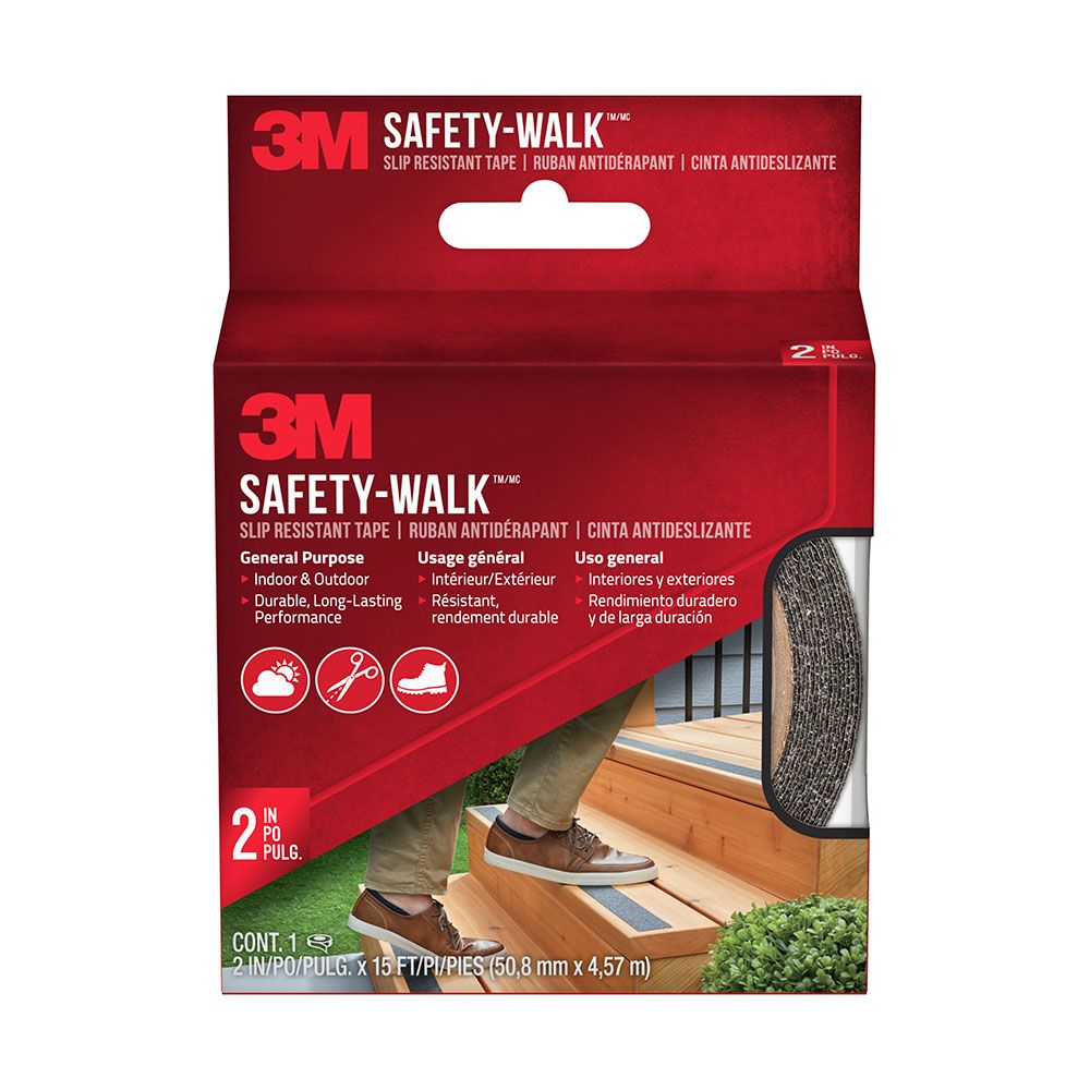 Cinta antideslizante para exterior negra 50 mm x 4,5 m