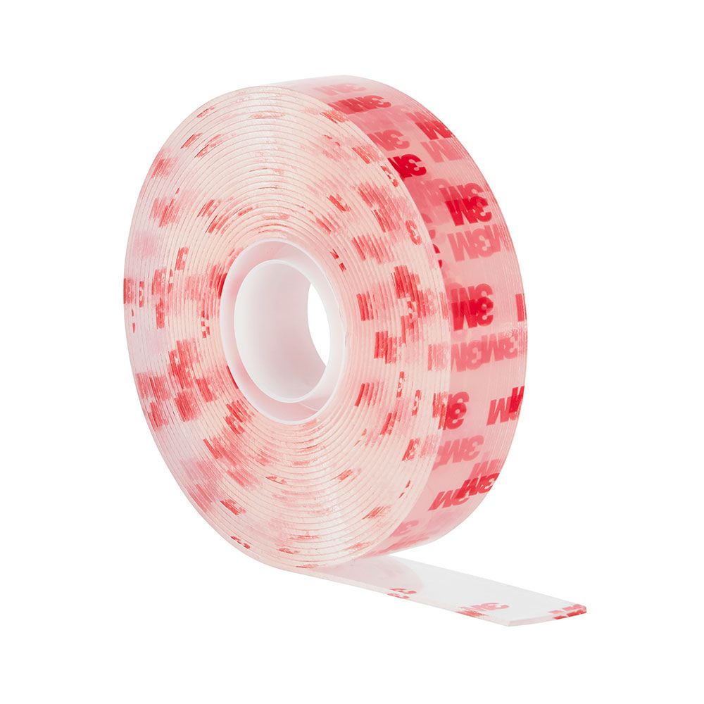 Cinta doble cara de montaje, transparente, máx 7 kg, 19mmx5m