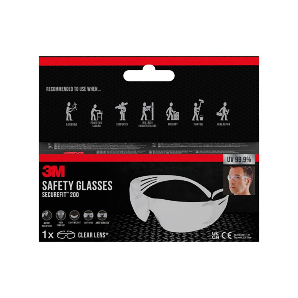 Gafas de seguridad securefit 200, lente incolora