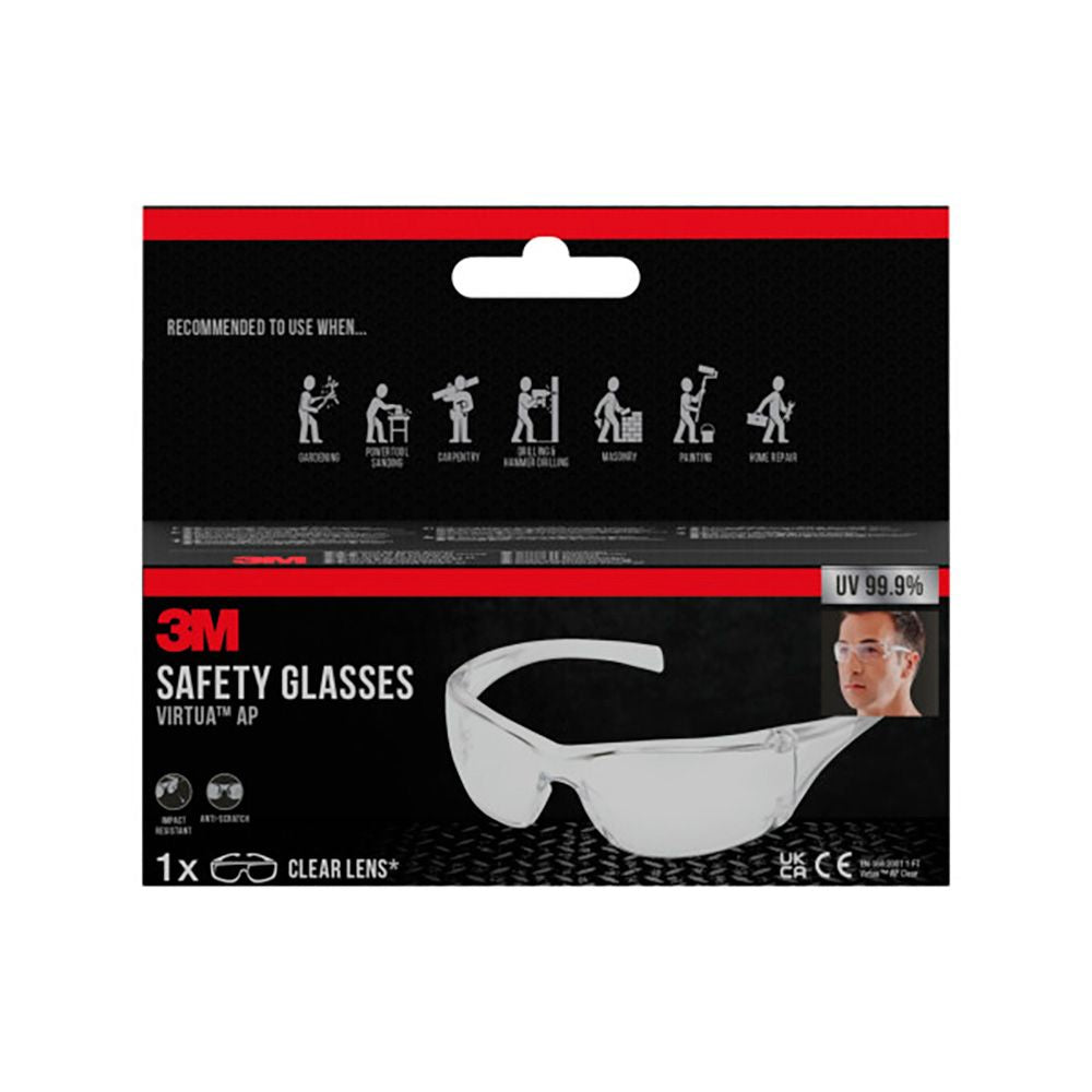 Gafas de seguridad virtua ap, lente incolora