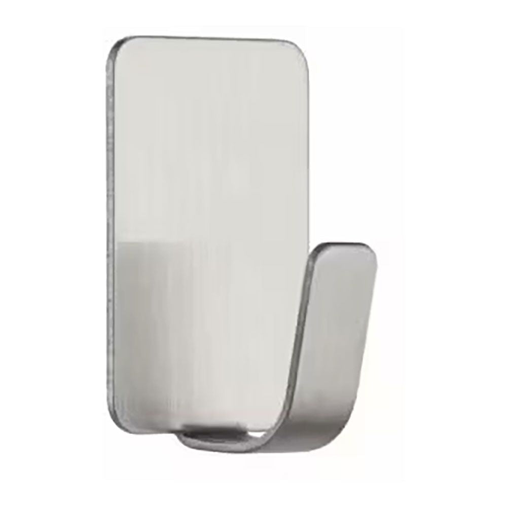 Command gancho de acero inoxidable, pequeño, 19 x 30 x 15 mm, 4 uds + 5 tiras, máx 225 gr