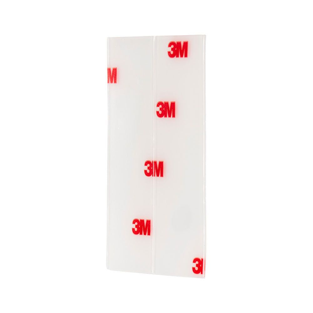 Tira adhesiva doble cara transparente, máx 4 kg, 25mmx76mm, 8 uds