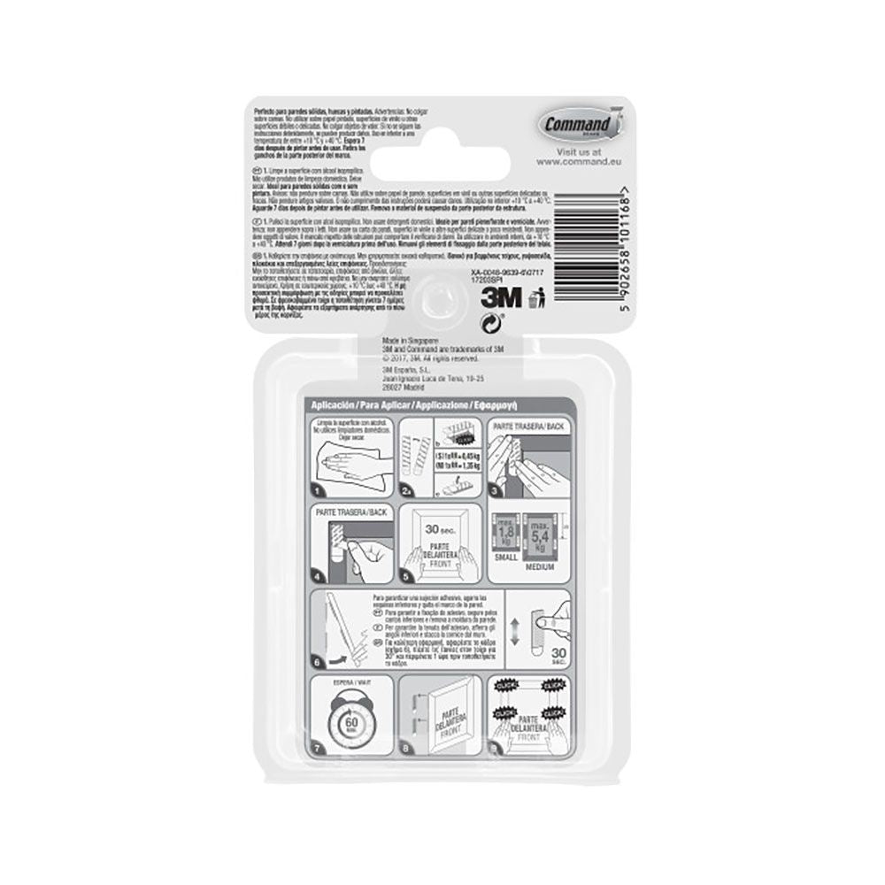 Command tiras para colgar cuadros, multipack pequeñas y medianas
