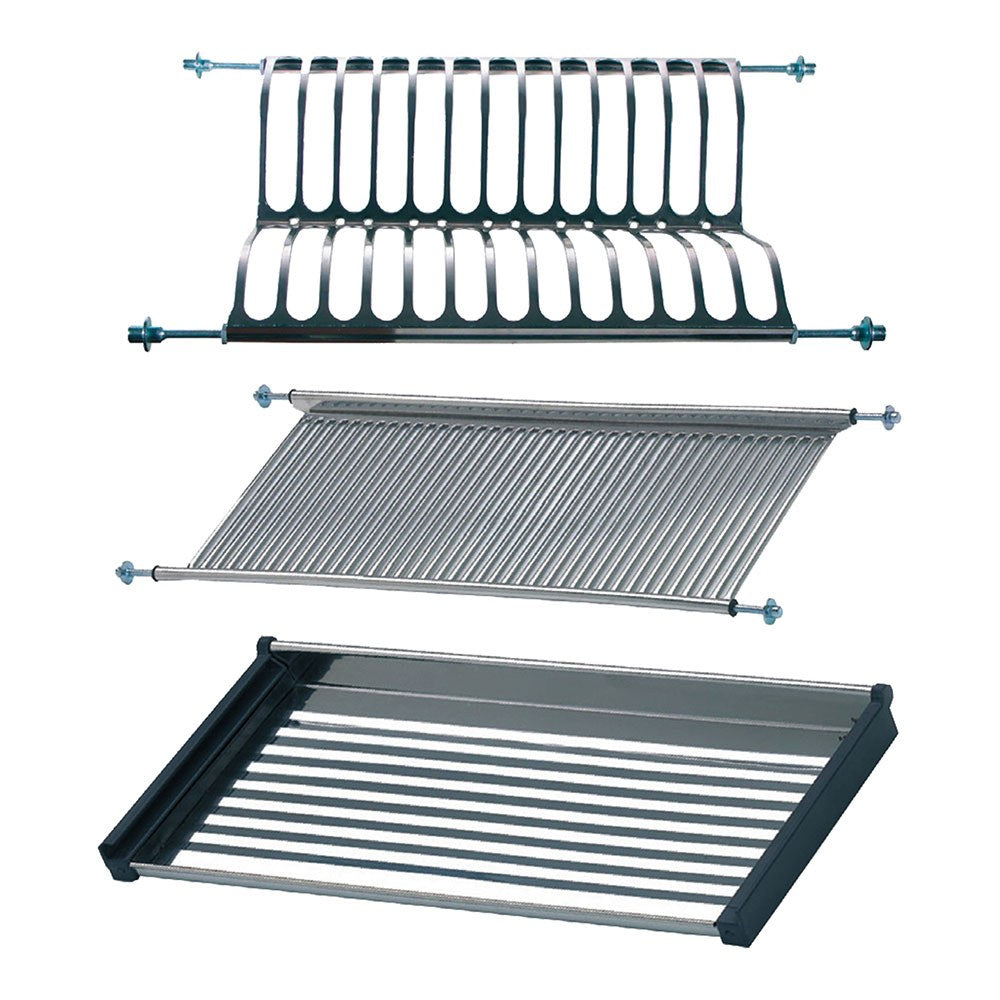 Escurreplatos y vasos para armario, ecr01, acero inoxidable, 900 x 280 x 65 mm