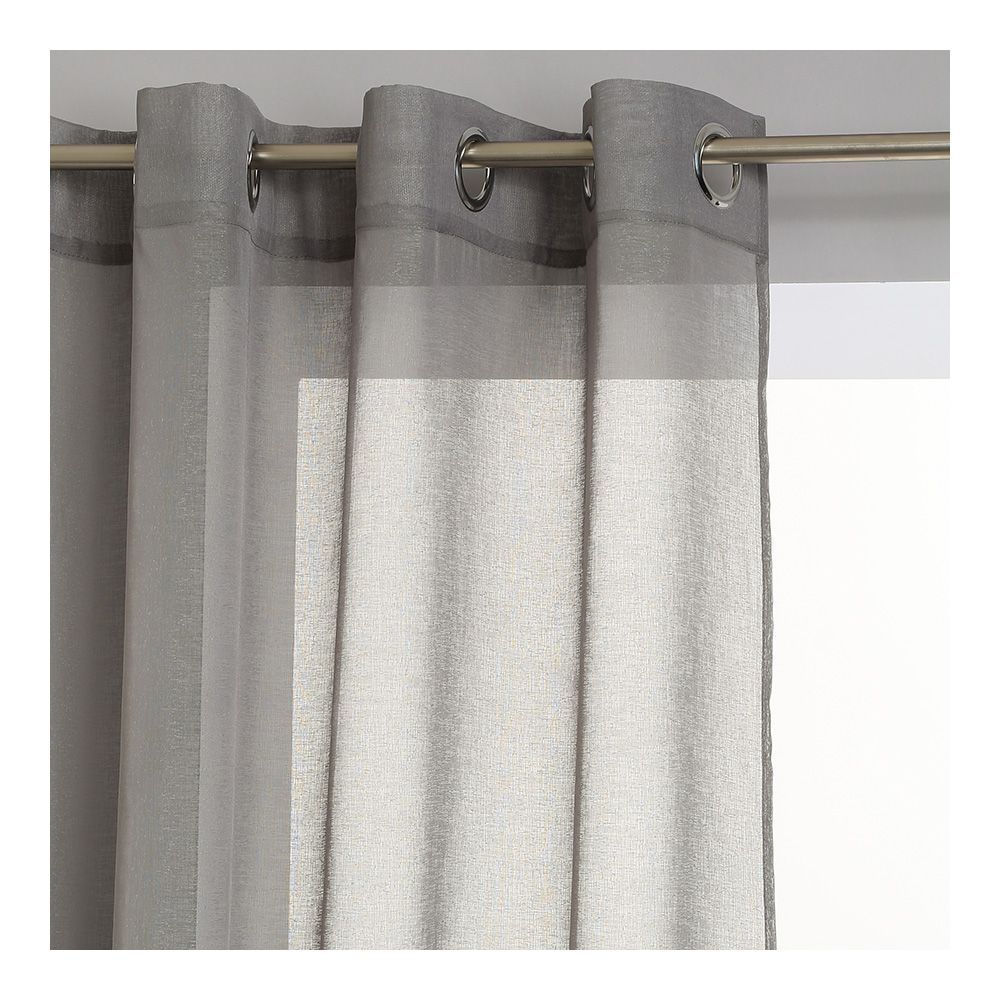 Visillo con ollaos color vison 140 x 240 cm
