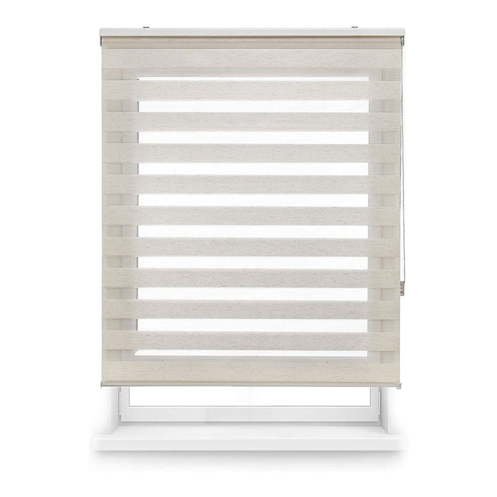 Estor enrollable clip & fix, noche & dia, paris, beige, 120 x 250 cm