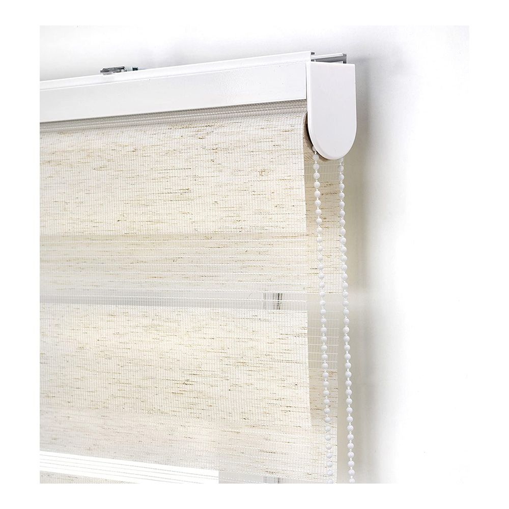 Estor enrollable clip & fix, noche & dia, paris, beige, 120 x 250 cm