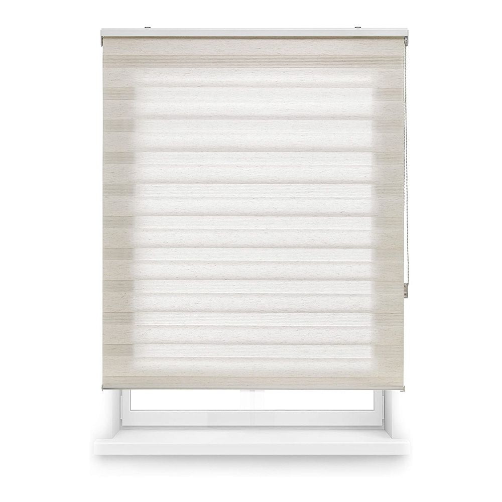 Estor enrollable clip & fix, noche & dia, paris, beige, 150 x 250 cm