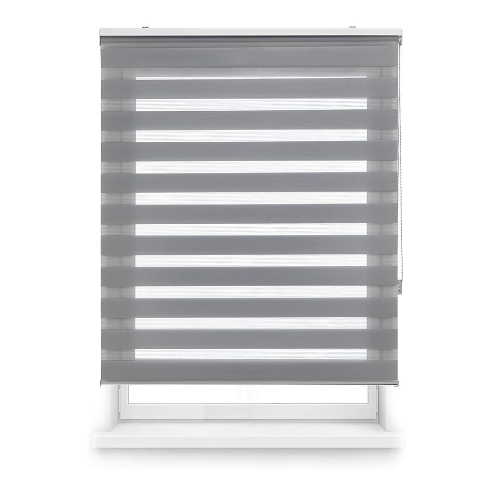 Estor enrollable clip & fix, noche & dia, paris, gris, 150 x 250 cm