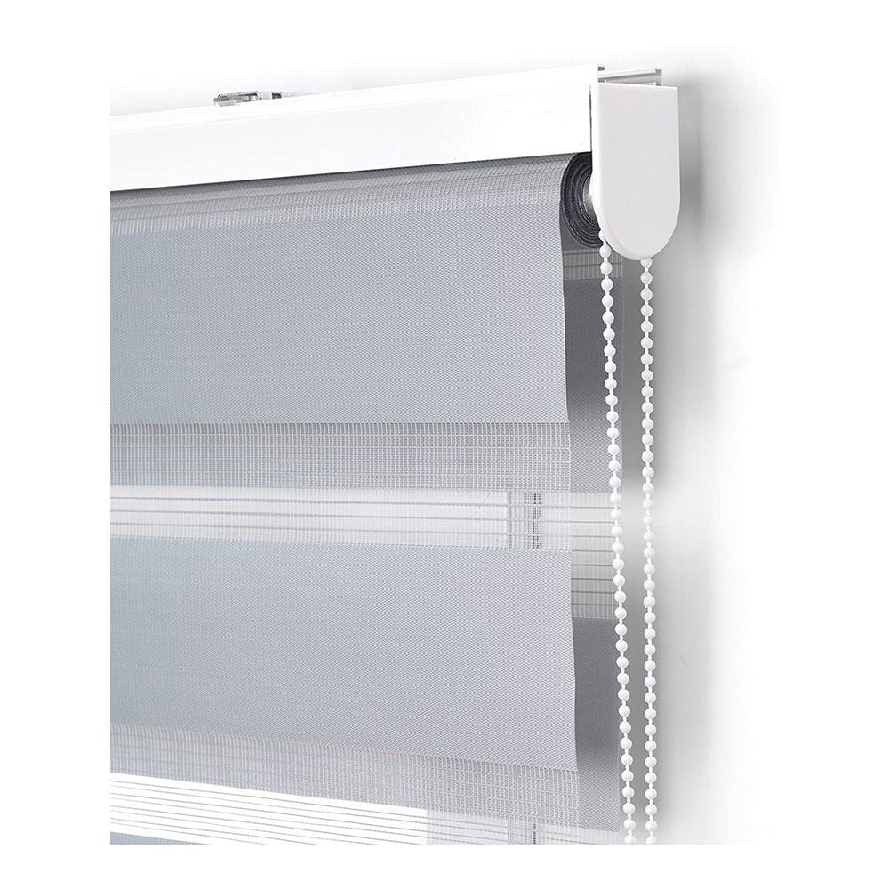 Estor enrollable clip & fix, noche & dia, paris, gris, 150 x 250 cm
