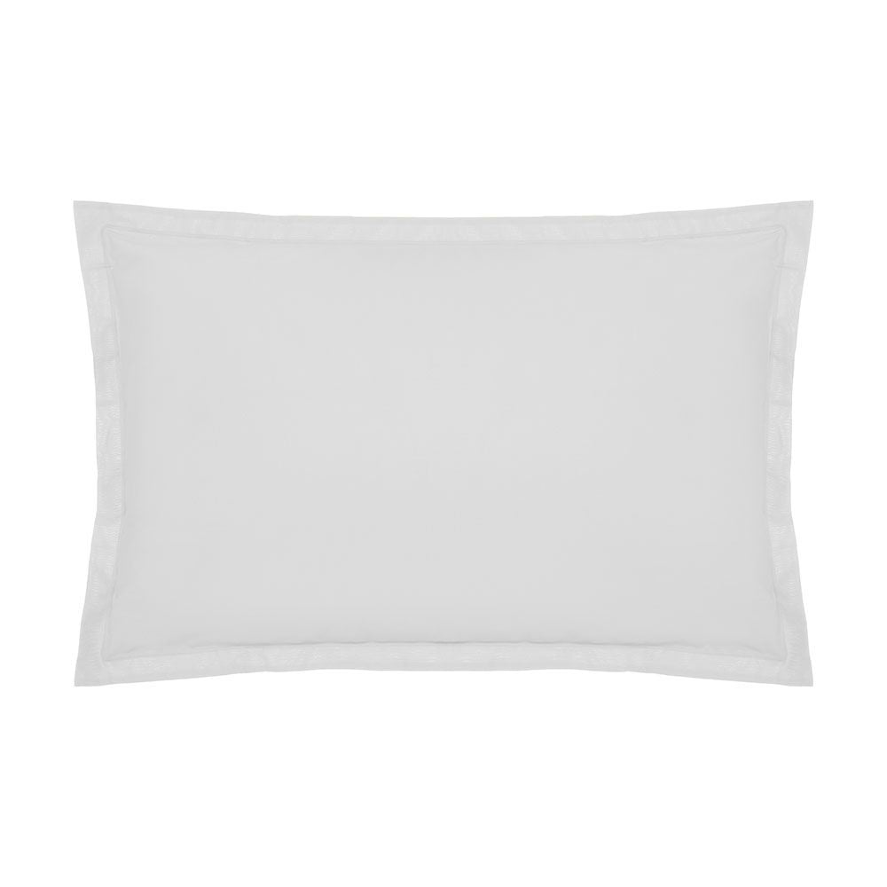 Funda de almohada algodón blanco 70 x 50 cm