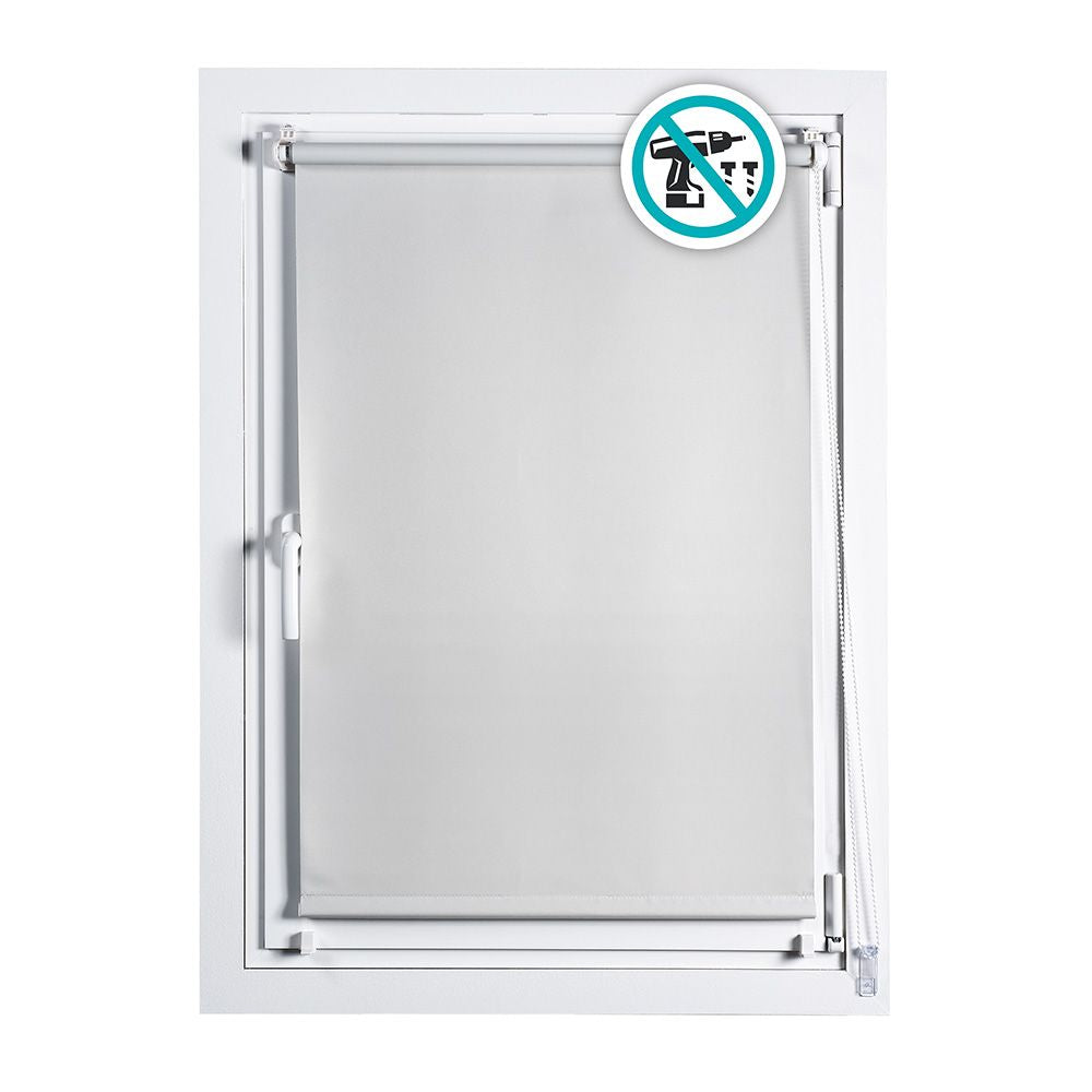 Estor enrollable clip & fix opaco marfil 120 x 180 cm