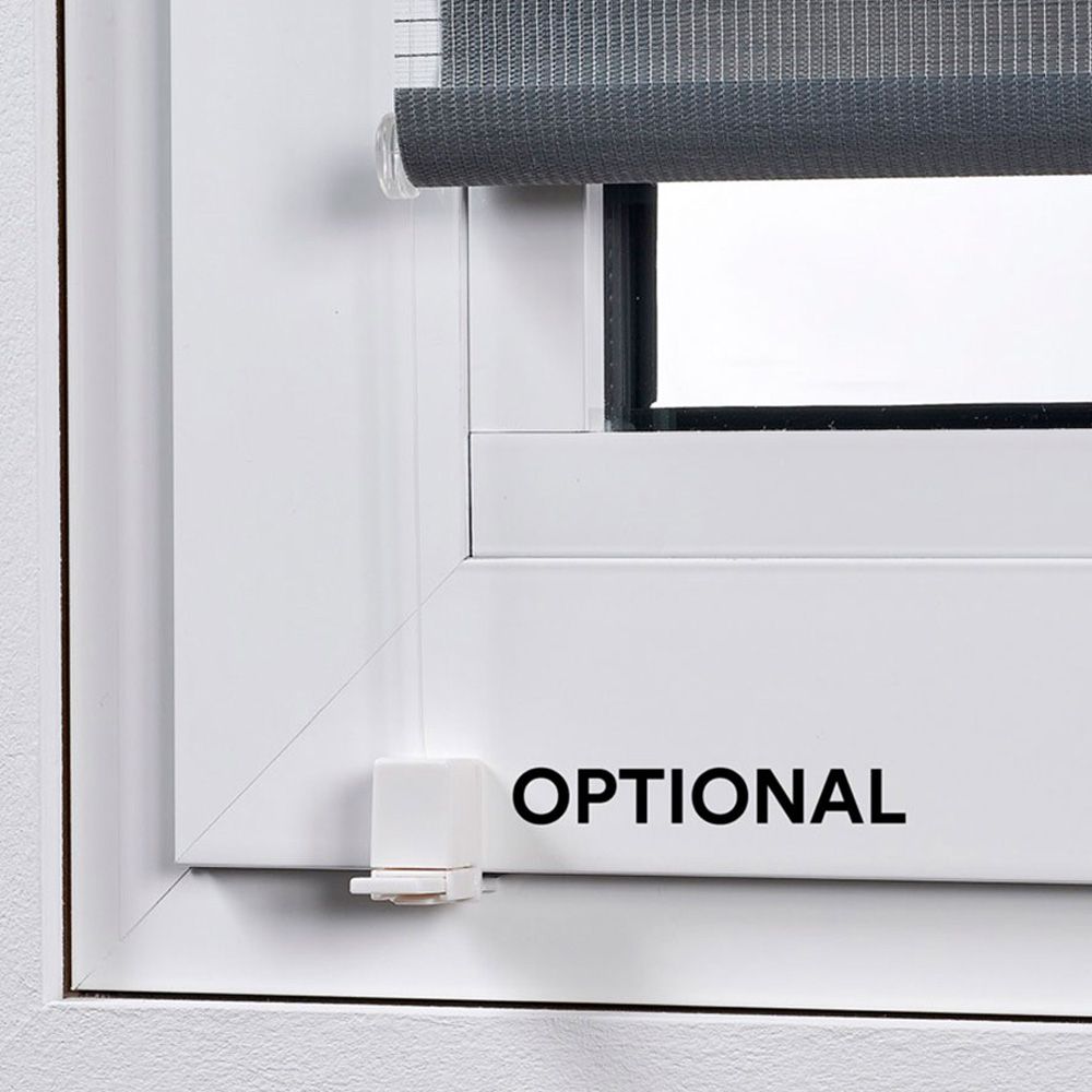 Estor enrollable clip & fix, noche & dia, plata 120 x 180 cm