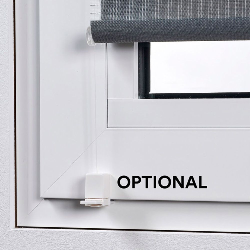 Estor enrollable clip & fix, noche & dia, lino 150 x 180 cm