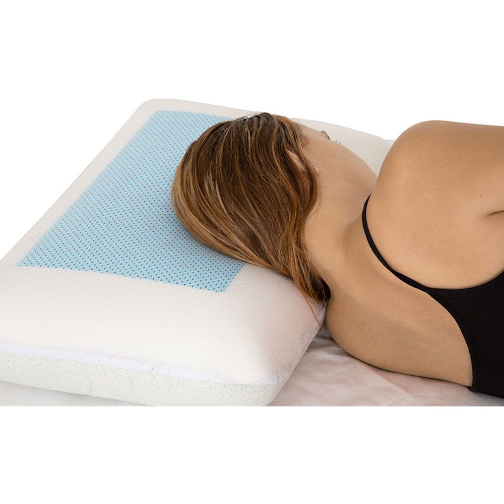 Almohada ergonómica con gel refrescante 50 x 30 x 12 cm
