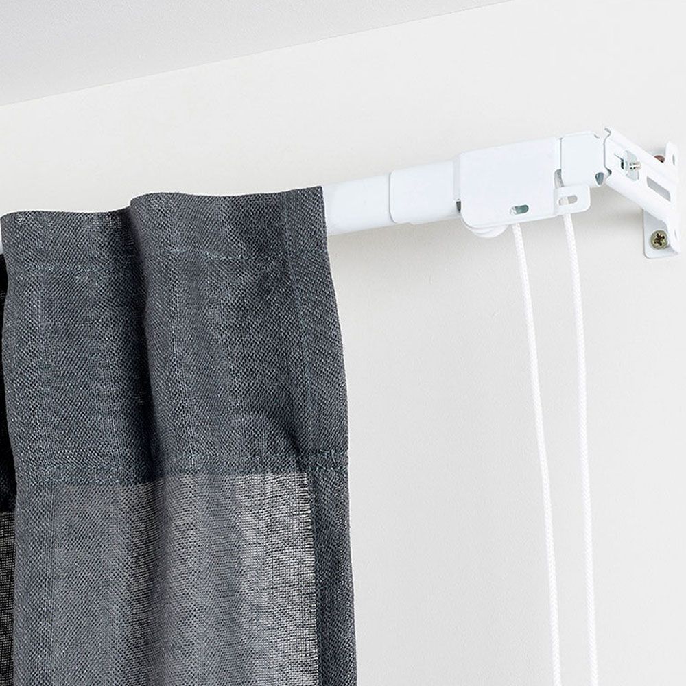 Riel reforzado blanco extensible de 70 - 120 cm