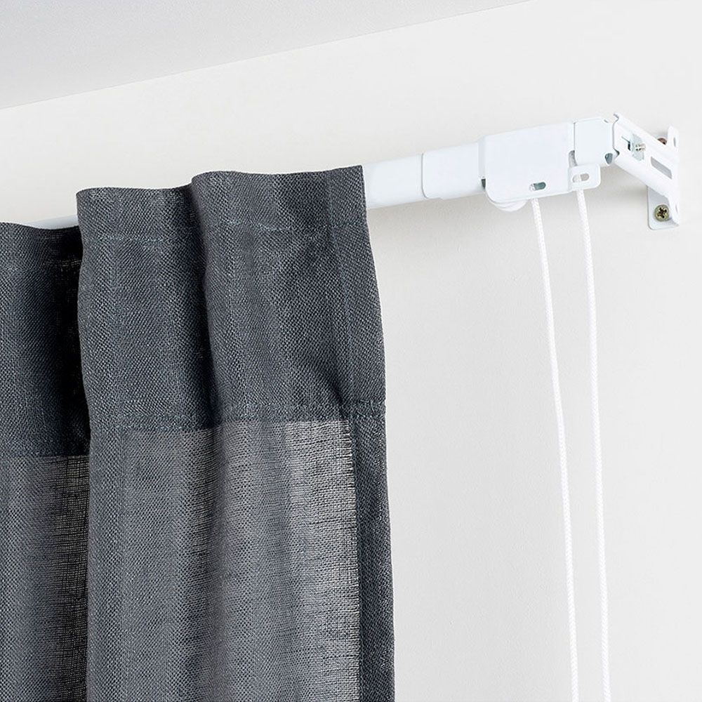 Riel reforzado blanco extensible de 160 - 300 cm