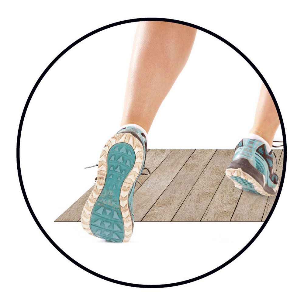 Alfombra vinílica croma patch gris-ambar 45 x 75 cm