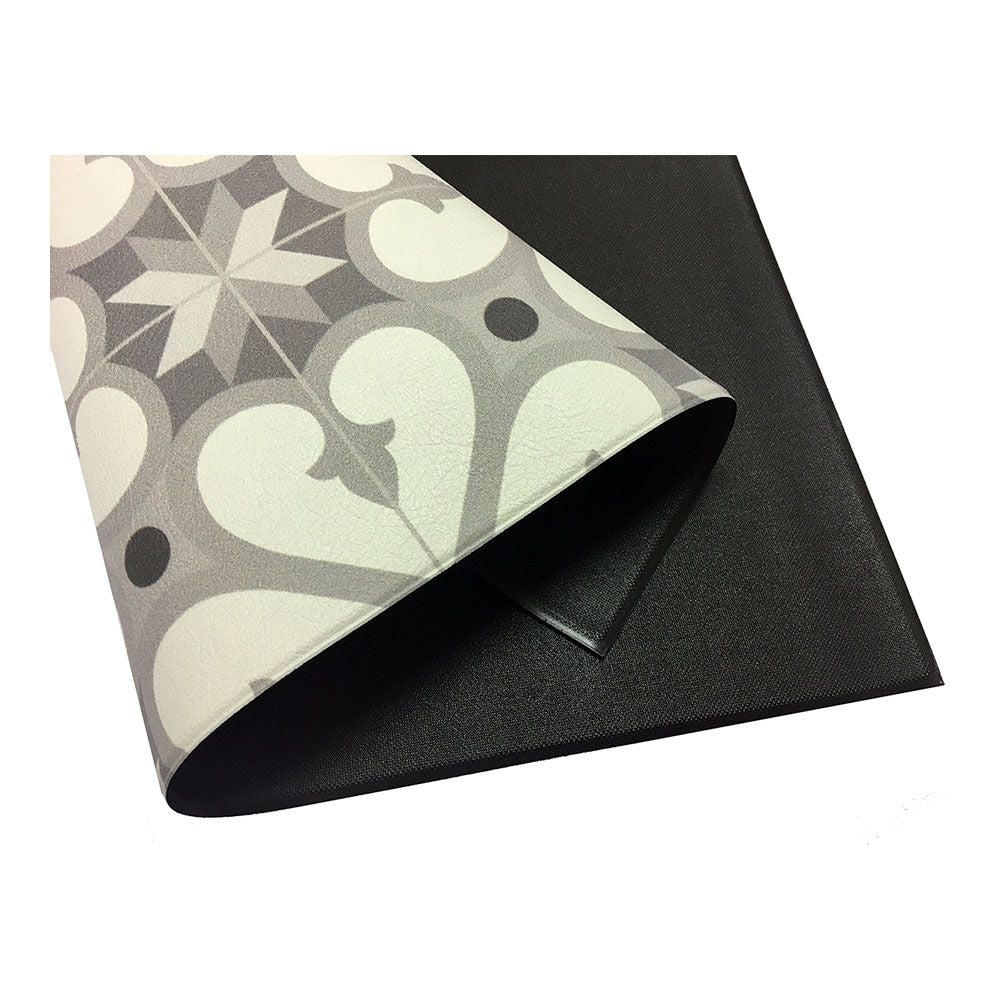 Alfombra vinílica croma patch gris-ambar 60 x 200 cm