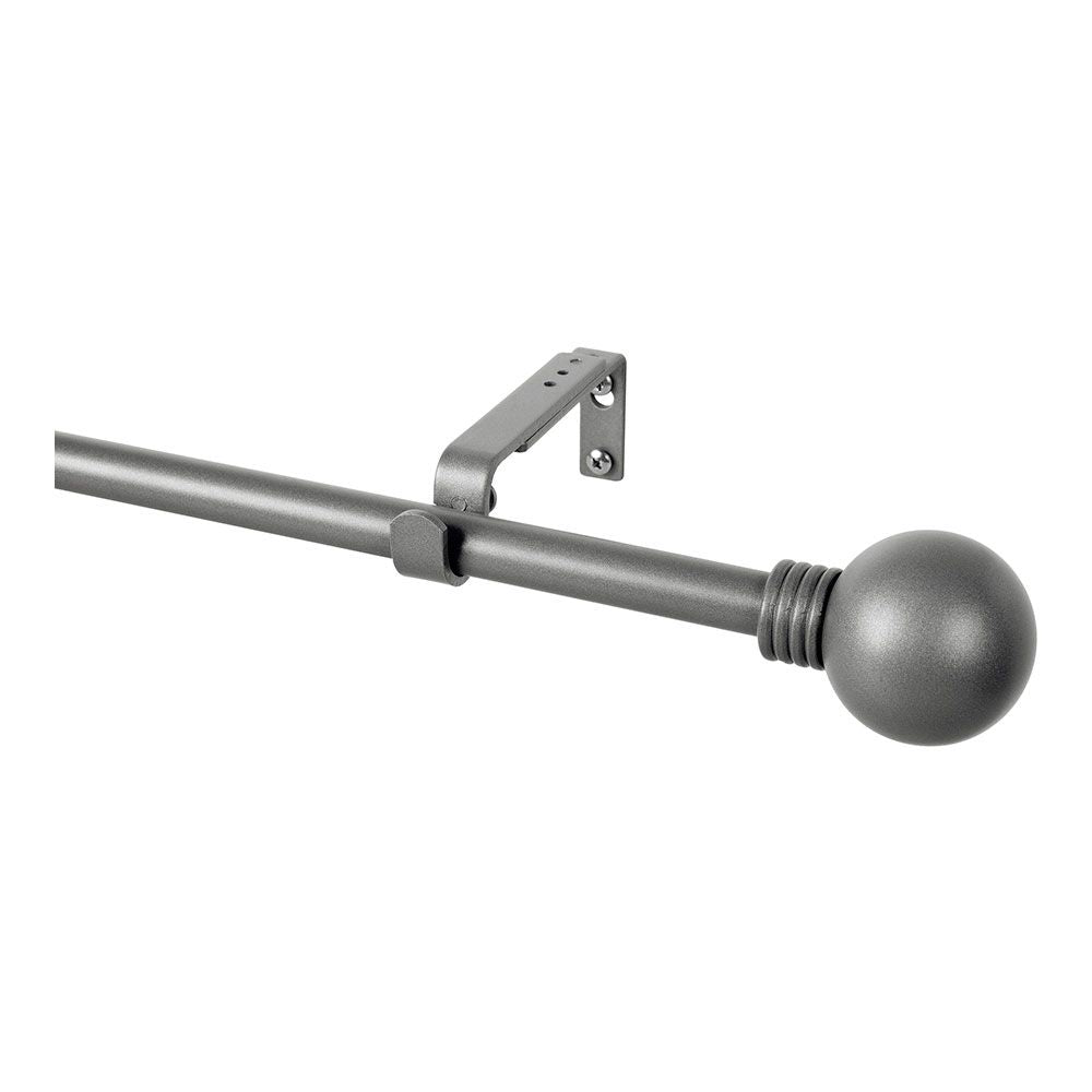 Kit barra cortina anillo plomo extensible de 160 - 300 cm