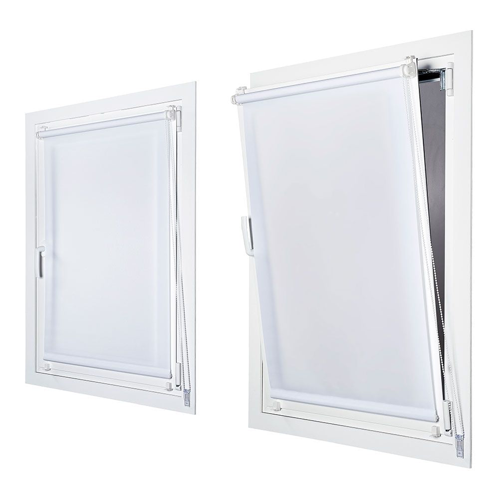 Estor enrollable clip & fix blanco nieve 75 x 180 cm
