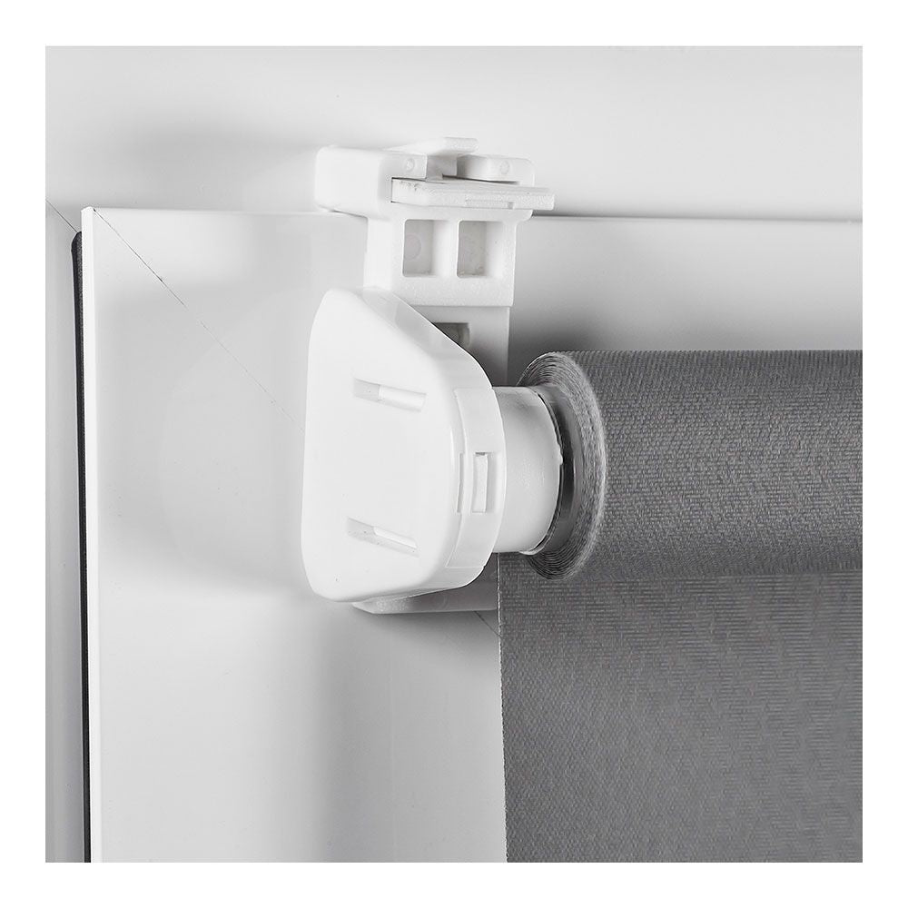 Estor enrollable clip & fix gris asfalto 120 x 180 cm