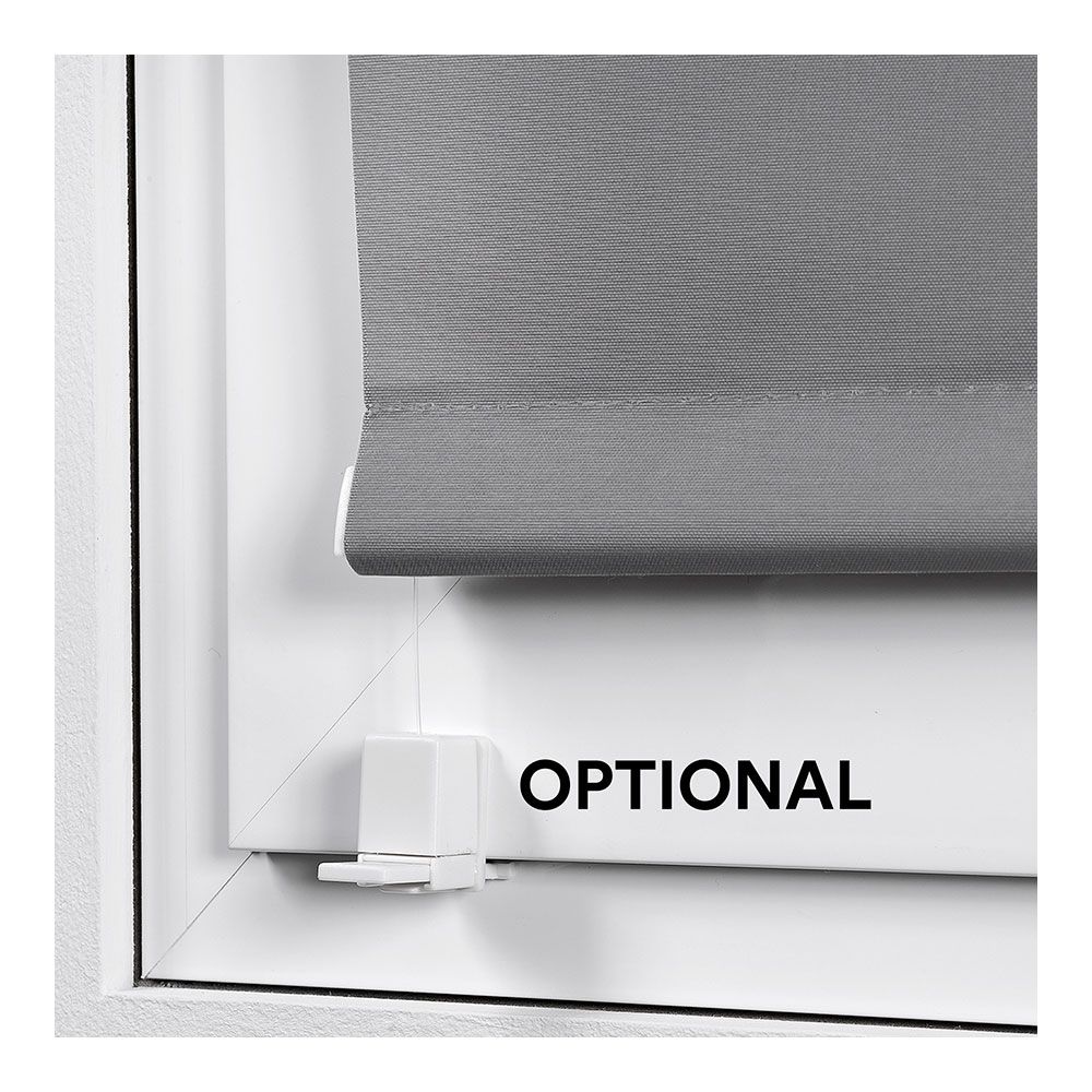 Estor enrollable clip & fix gris asfalto 150 x 180 cm