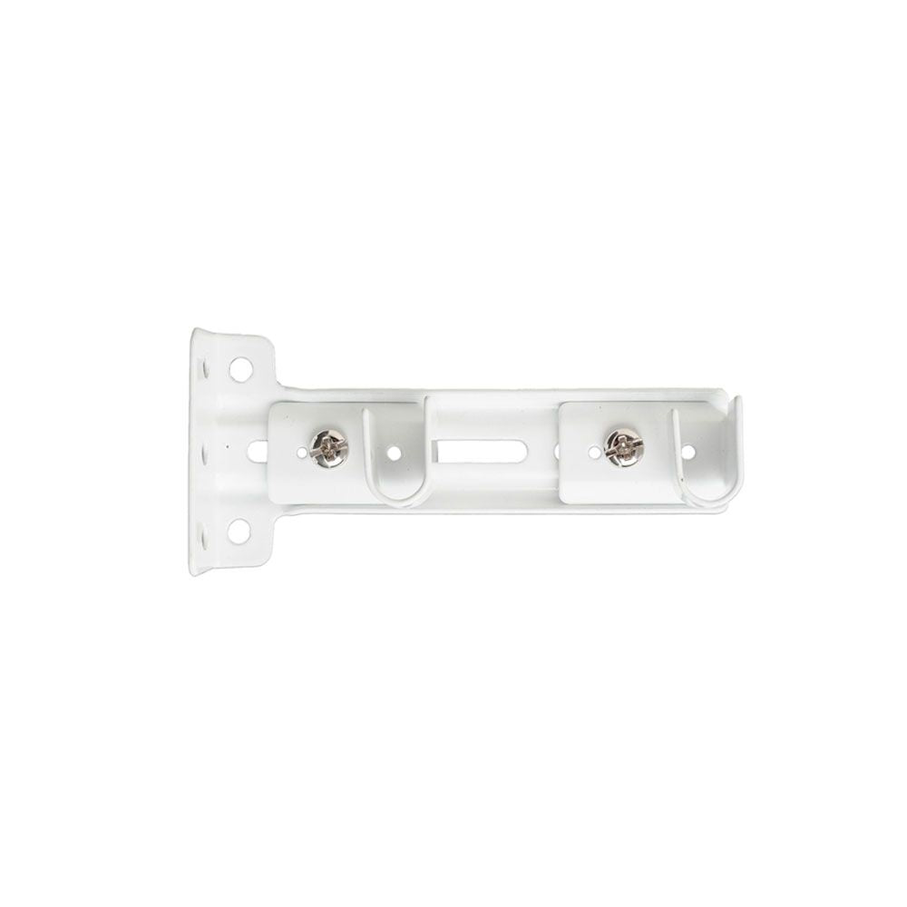 Soporte lateral doble riel reforzado blanco, 2 uds