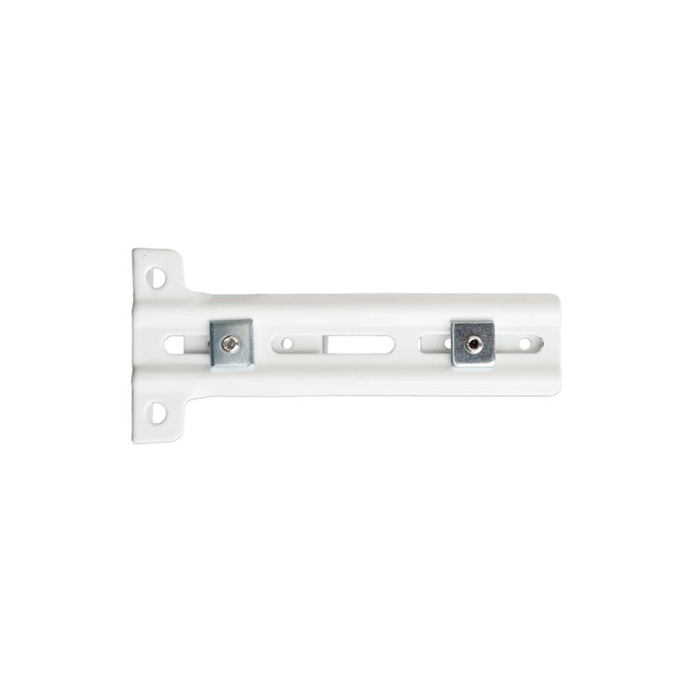 Soporte lateral doble riel reforzado blanco, 2 uds