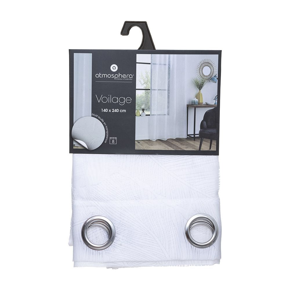 Cortina modelo tropical blanco 140 x 240 cm