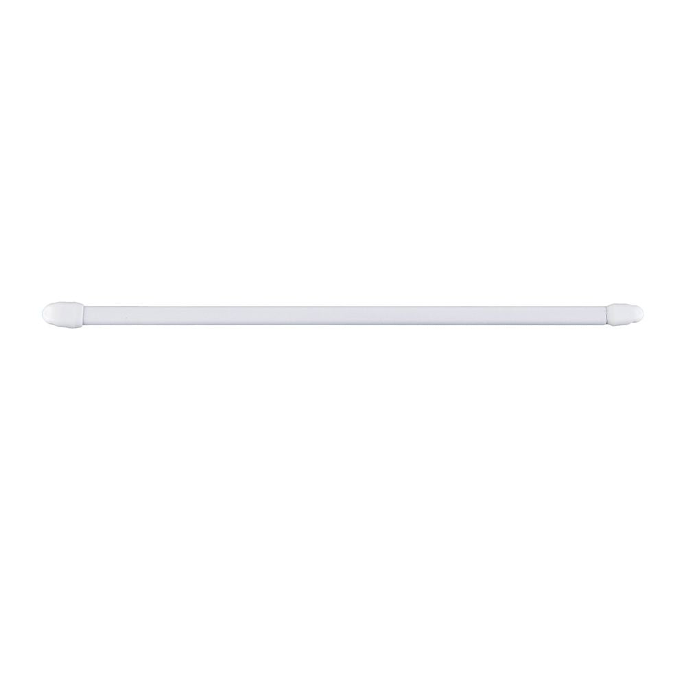 Portavisillo extensible plano blanco, ø1,1 x 40 - 65 cm, 2 uds