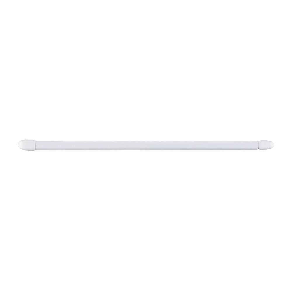 Portavisillo extensible plano blanco, ø1,1 x 60 - 105 cm, 2 uds