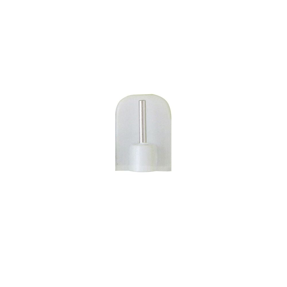 Soporte adhesivo portavisillo blanco, 4 uds