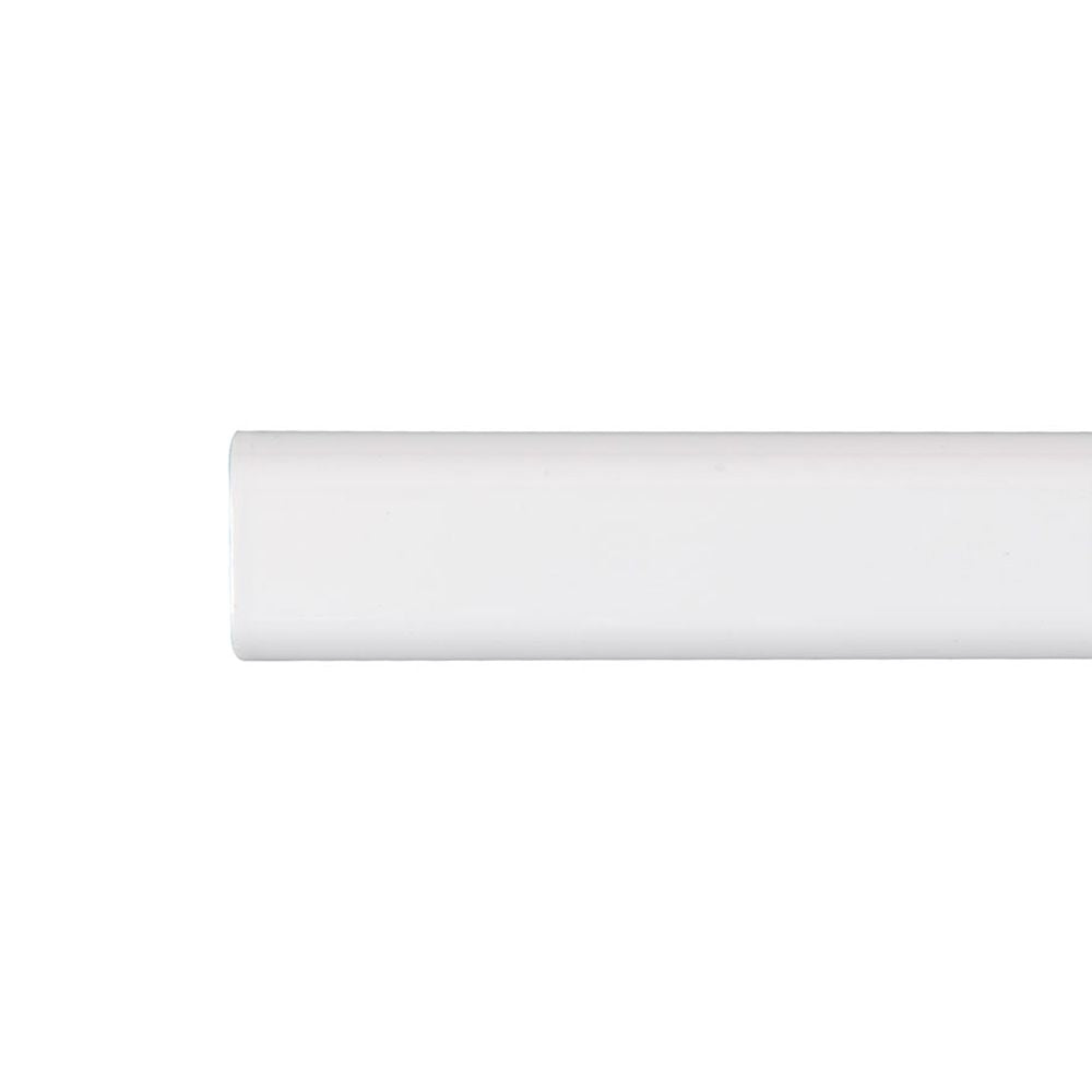 Barra armario ovalada metal blanco 100cm cintacor - storplanet